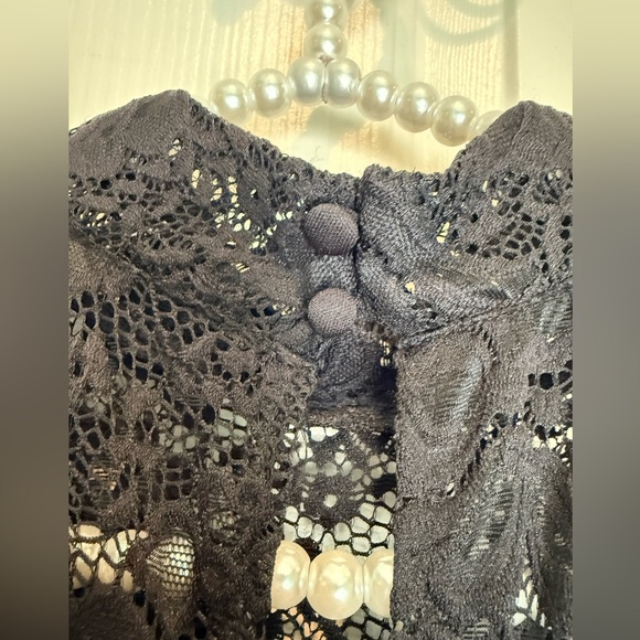 Dress - New York & Co lace dress - mock neck - size small - elegant. Excellent - Picture 8 of 16